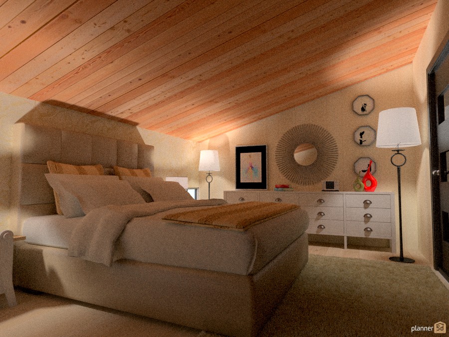 Loft con balconata: Camera da letto #1148408 by Micaela Maccaferri