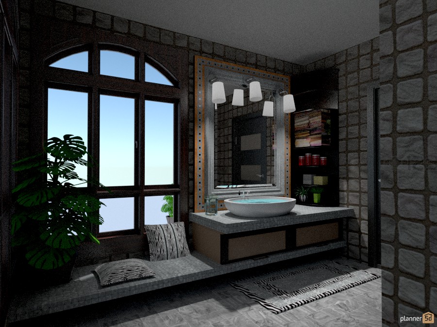 Loft con balconata: Bagno #1148538 by Micaela Maccaferri
