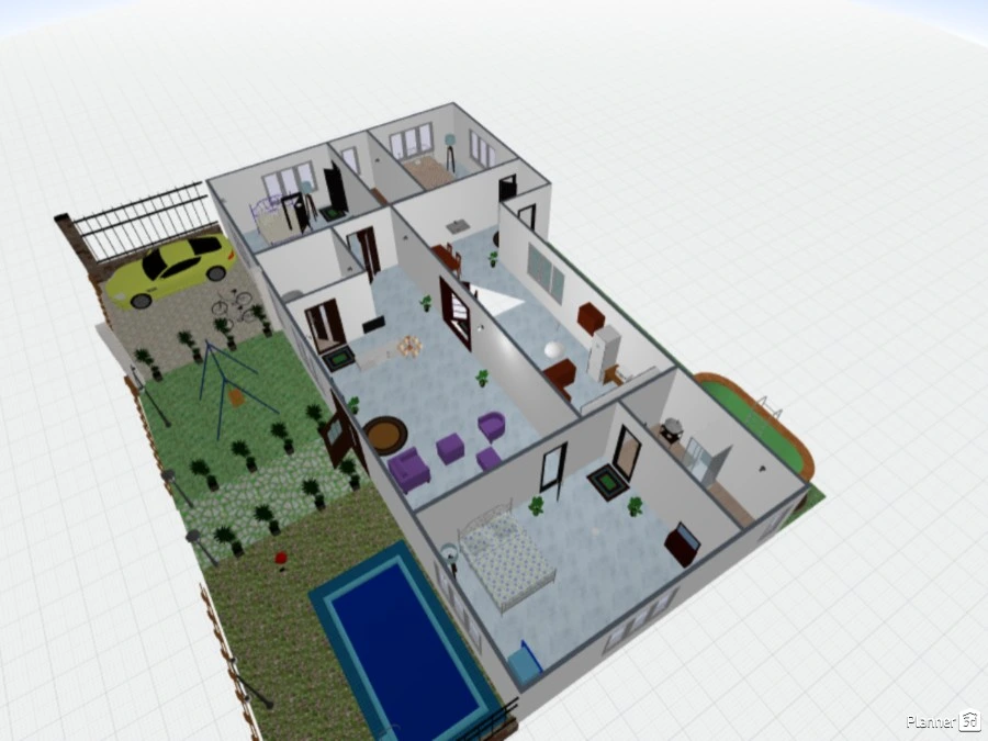 My own house design model #74237 by H.M.Shaik Nasurudeen