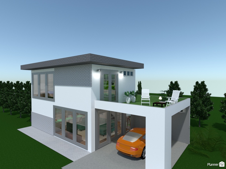 Flat Moderno / Branco e Cinza #1460981 by Anderson Victor Silva