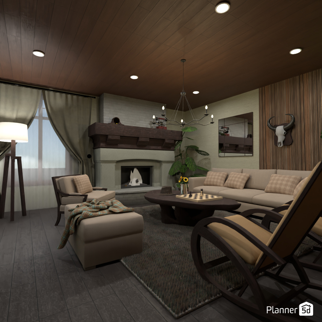 Sala de Estar Estilo Country #20129079 by Editors Choice