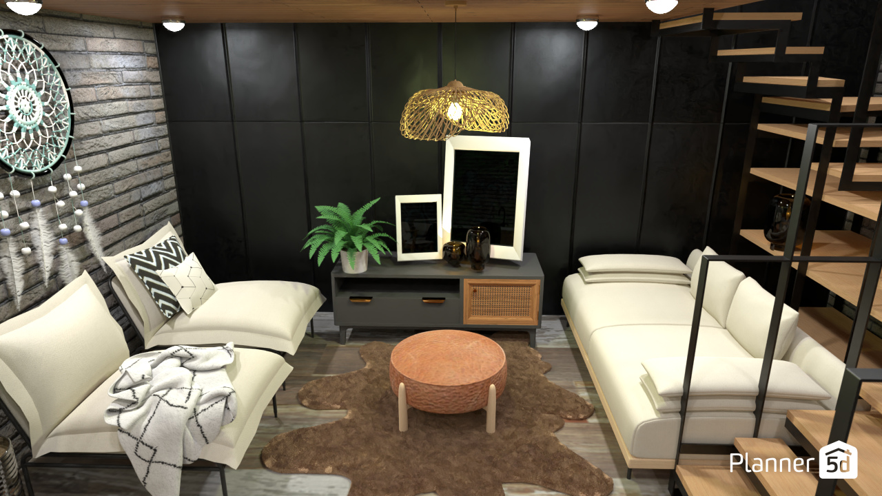 Sala de estar - loft #8831649 by Luana