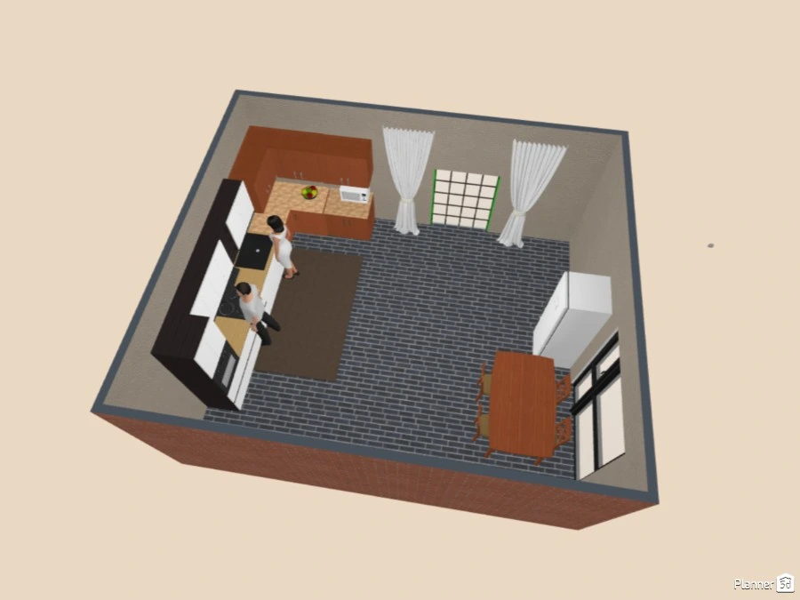 Kitchen Design - Free Online Design | 3D Kitchen Floor Plans by Planner 5D