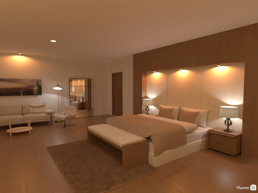 Warm wood master bedroom #3032428 by rilly