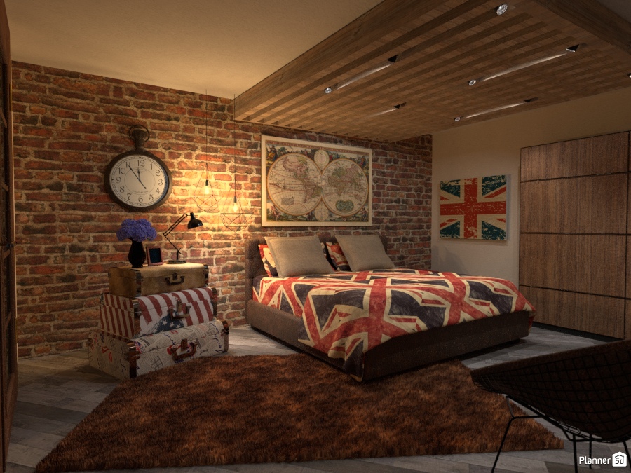 Union Jack Bedroom #2238736 by Fede Lars