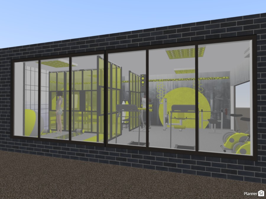 Gray and Yellow Gym Copy 83222 by Milica G. image