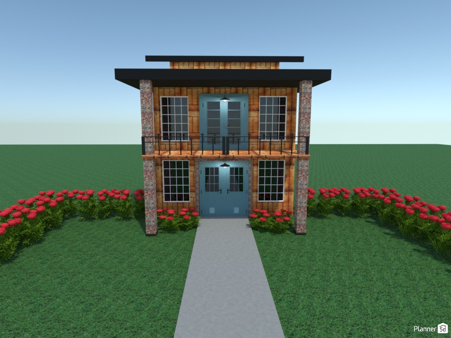 townhouse n roses #2160353 by Joy Suiter