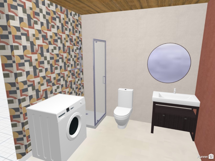 Kupatilo Kandinsky koral plocice #23384514 by User 157795902