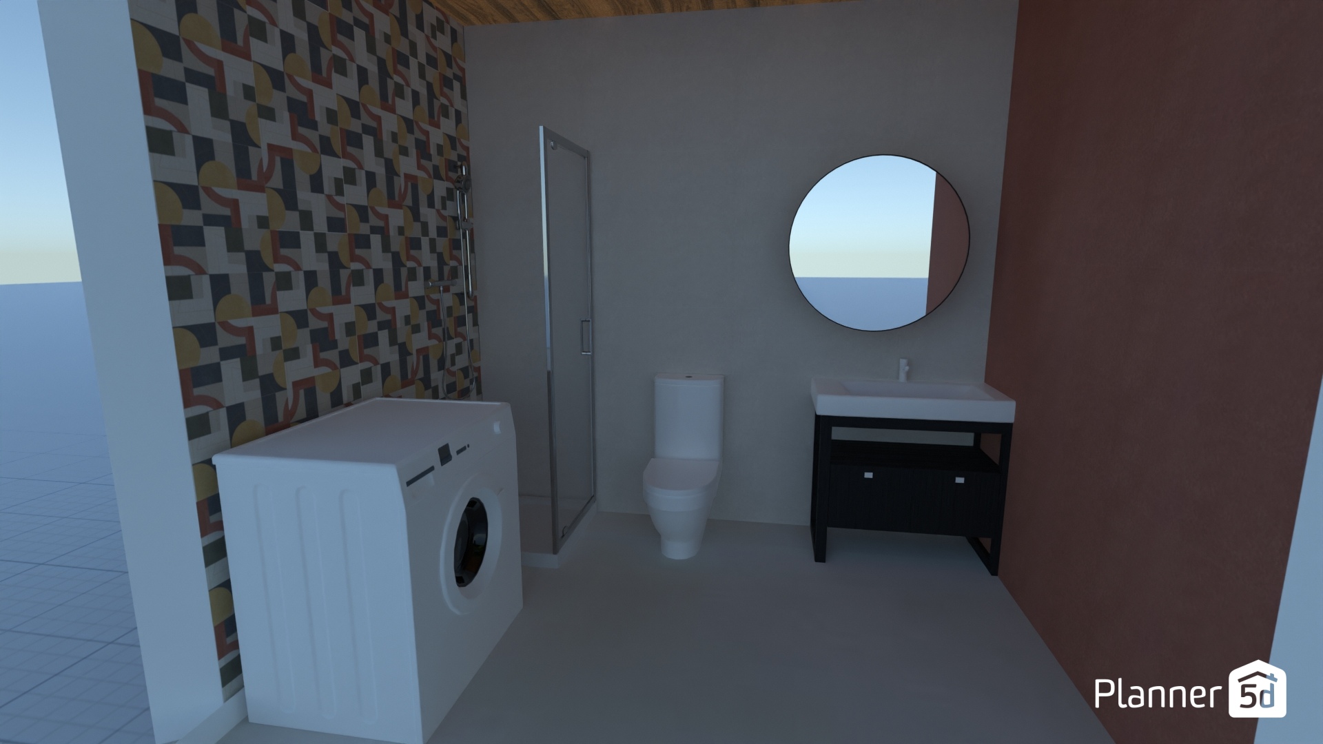 Kupatilo Kandinsky koral plocice #23384750 by User 157795902