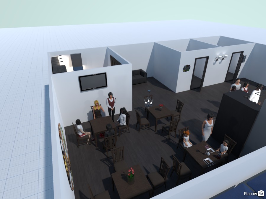 Restaurant Complete View #4437496 by Creative