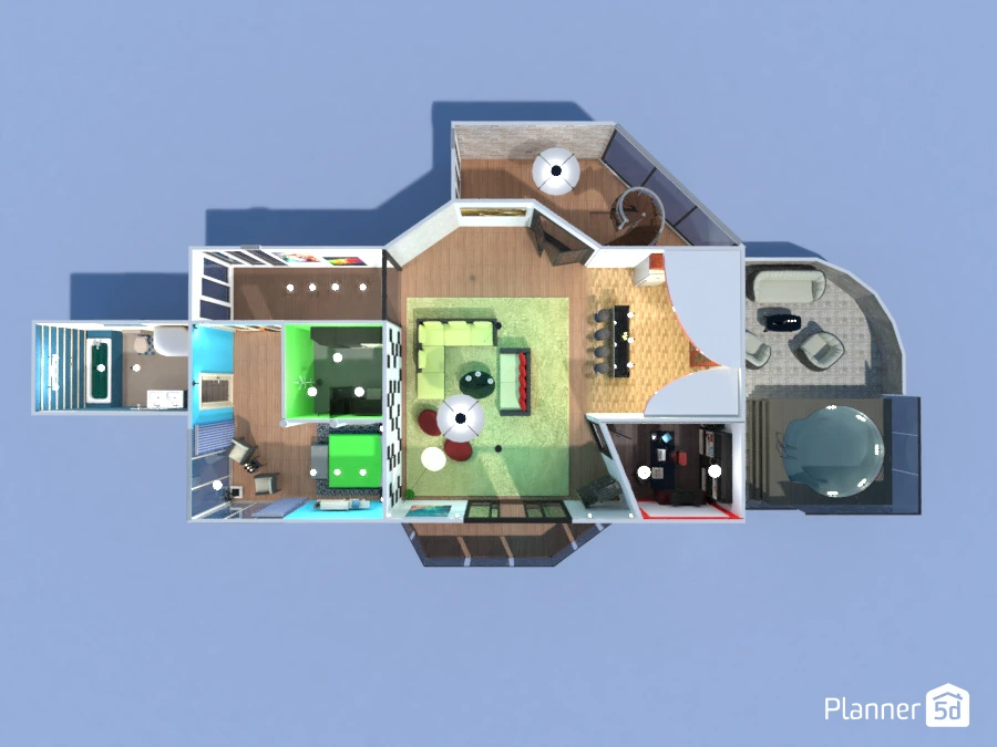 Penthouse Apartment Urban Planning Design photo