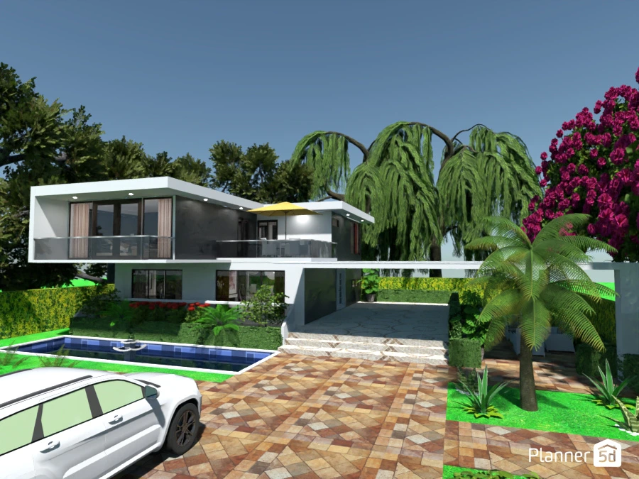 conception de maison et paysage avec Planner 5D