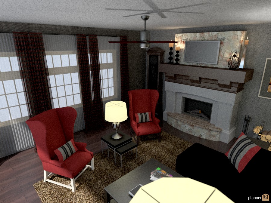 beautiful red plaid renovation #1002617 by TradEdgeDesign