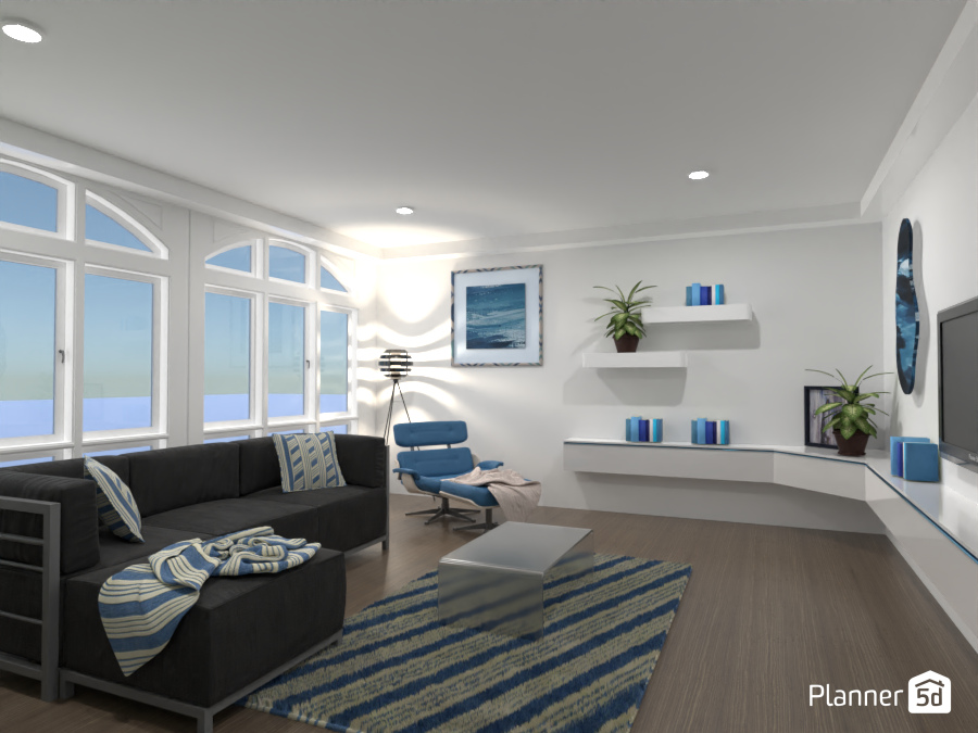 White and blue : Design battle contest #7455742 by Gabes