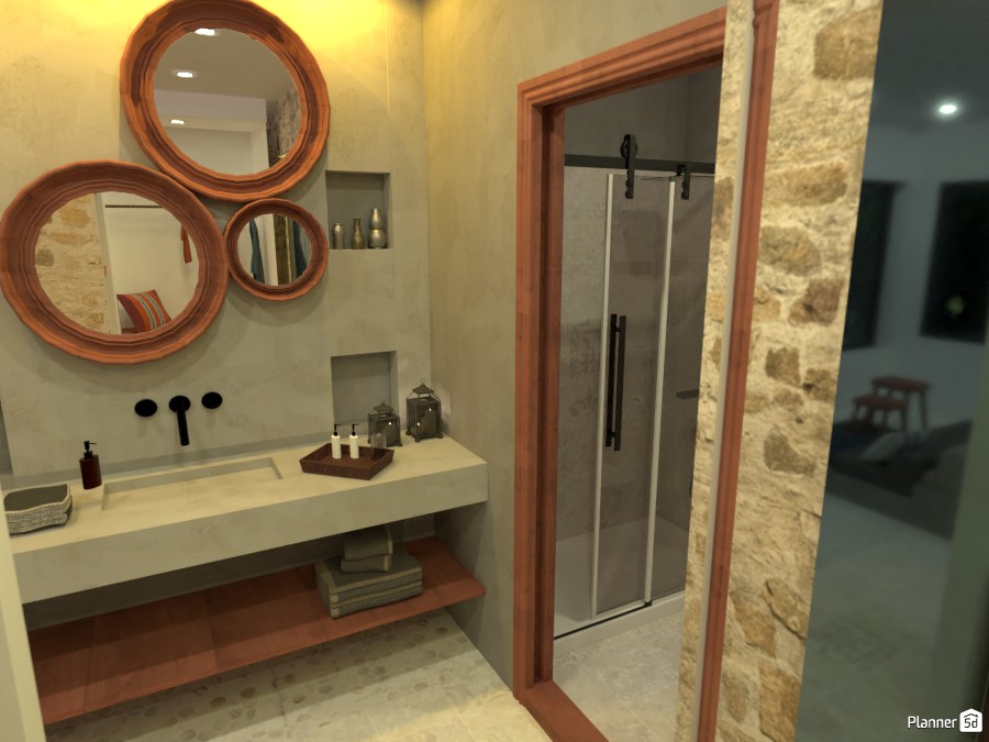 boho chic bathroom #4020573 by Michel
