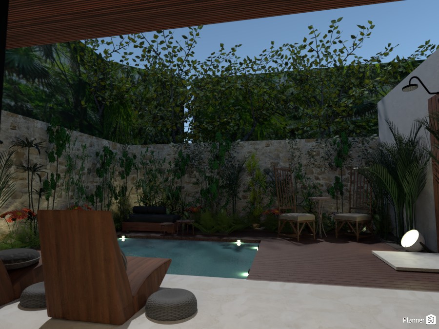 jungle pool terrace #4020638 by Michel