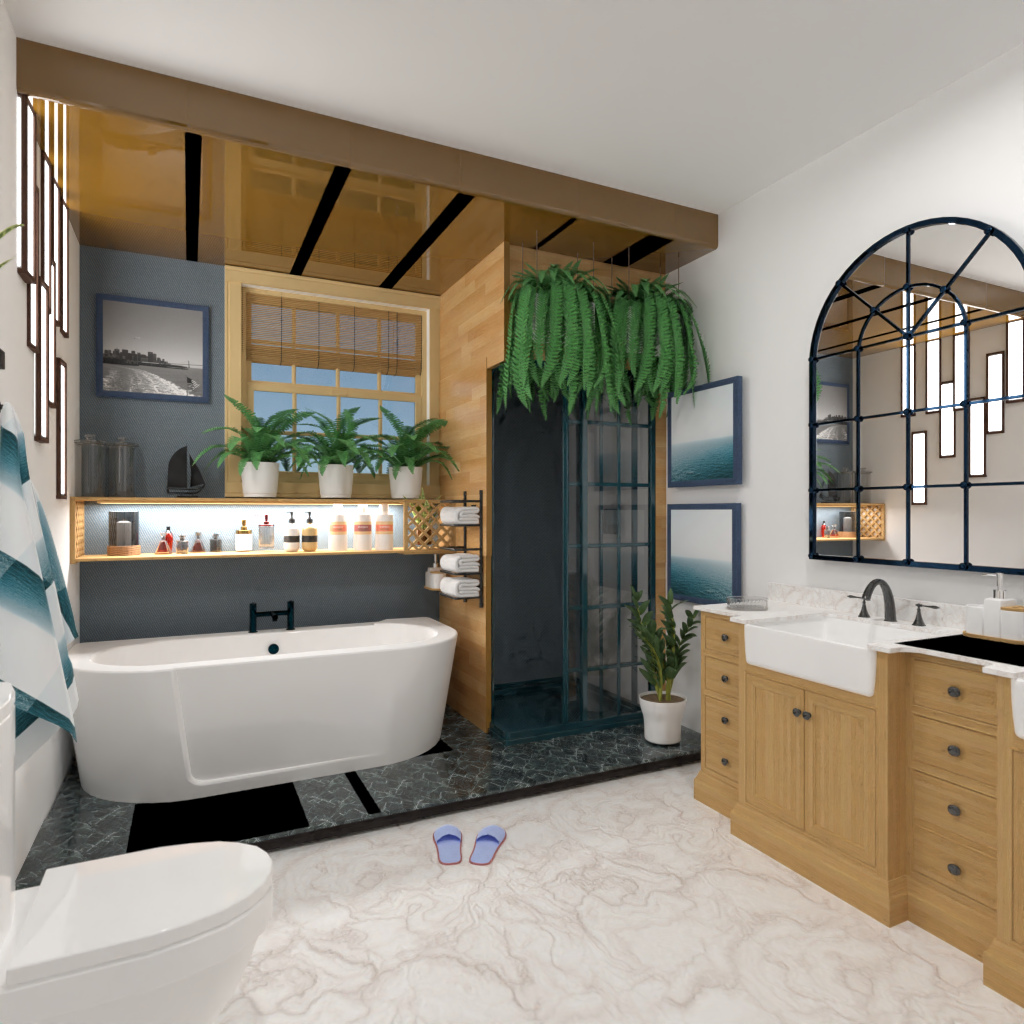 Nautical bathroom #12256393 by Editors Choice