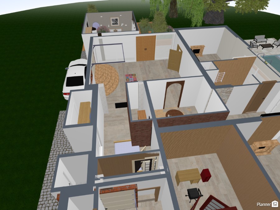 Modern patio #26474224 by User 175125820