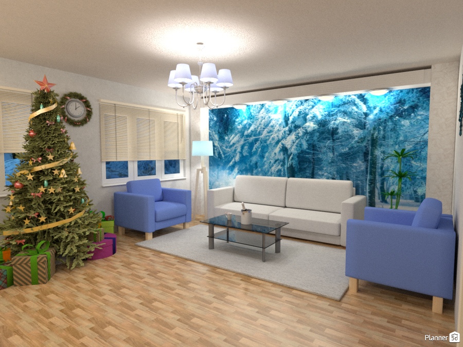 Новогодняя гостиная (2-й снимок) #1540954 by Milena