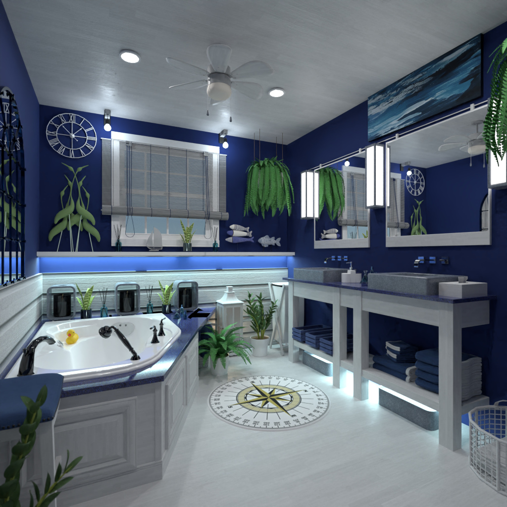 Nautical bathroom #12254002 by Editors Choice
