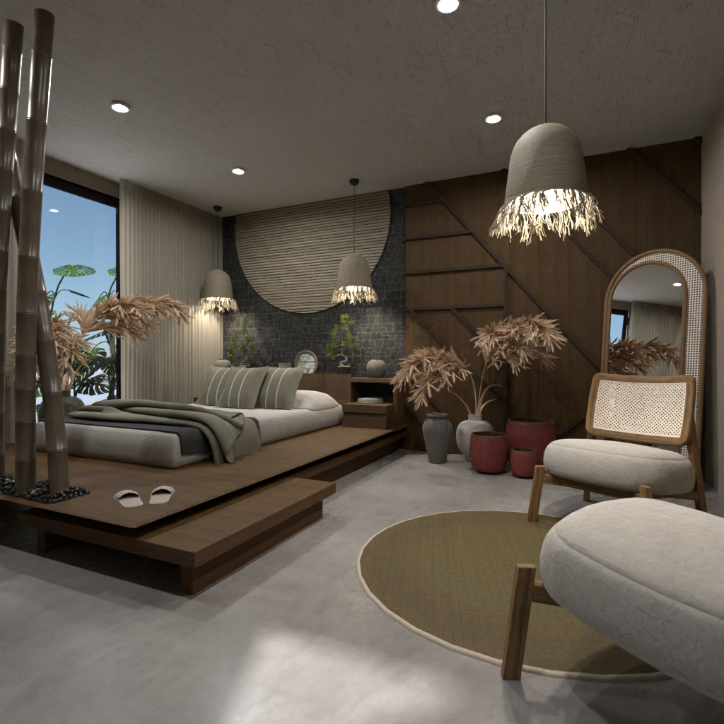Wabi Sabi Bedroom #14583031 by Editors Choice