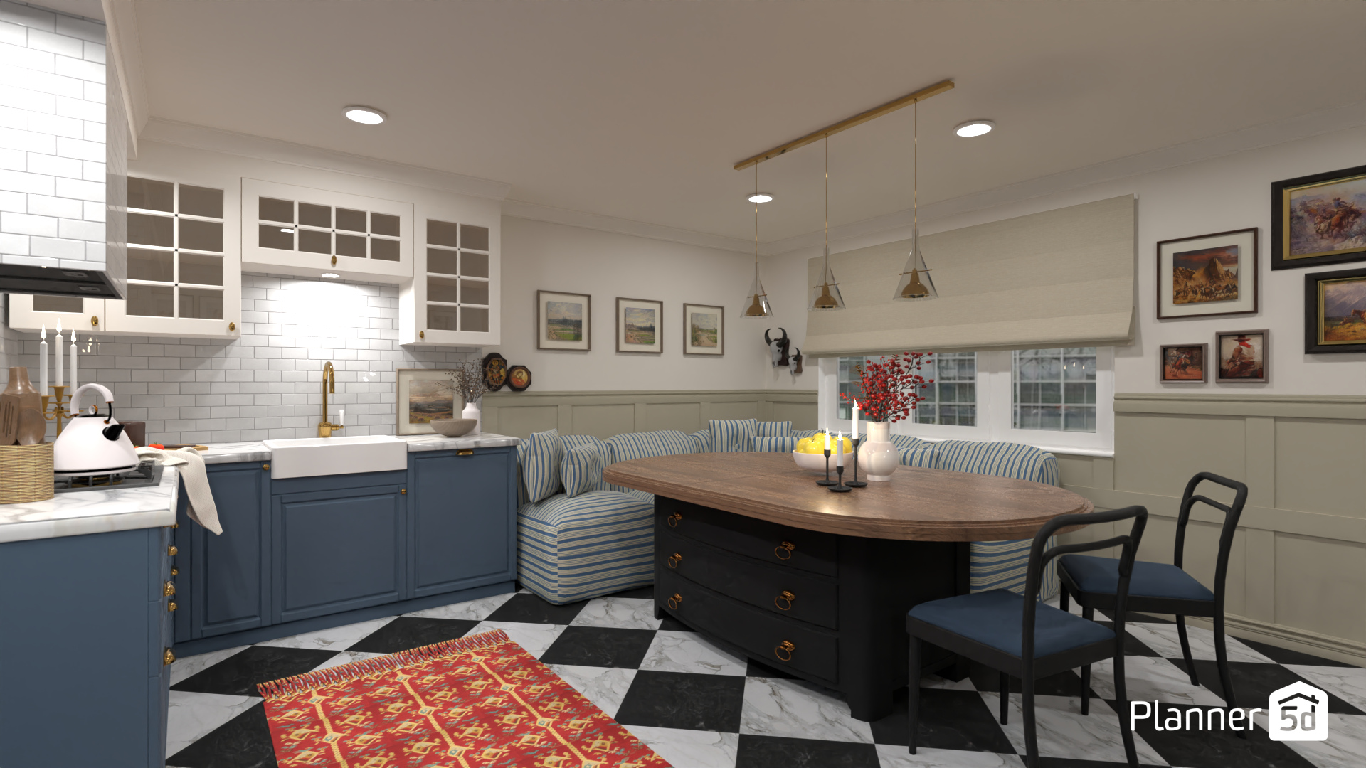 Elegant Bistro Styled Kitchen #17530483 by Darina Doncheva