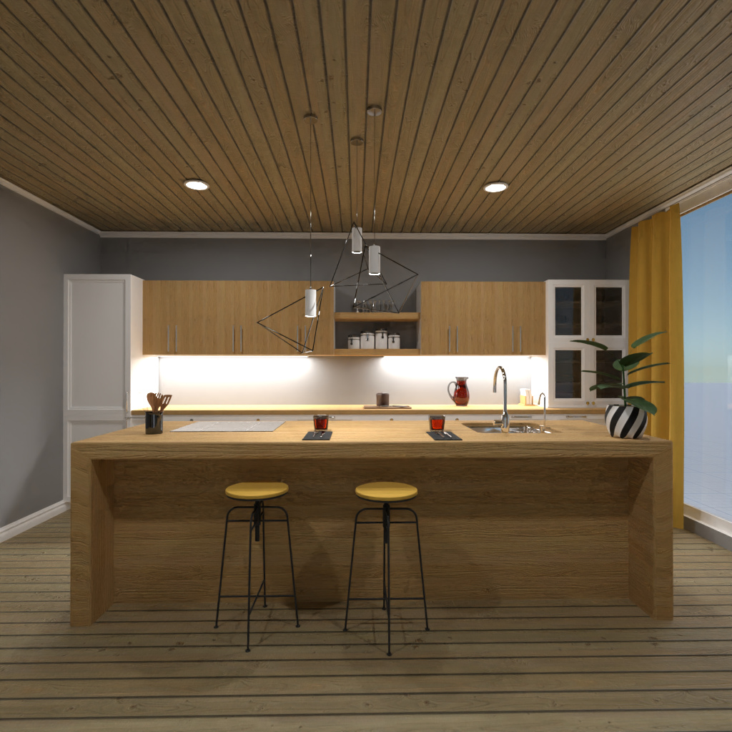 Brown and white kitchen #11537276 by Editors Choice