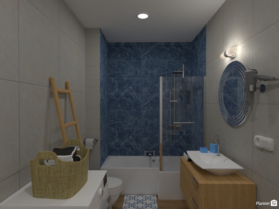 Bathroom in Small Apartment All in One 2599975 by Lucija Marko image