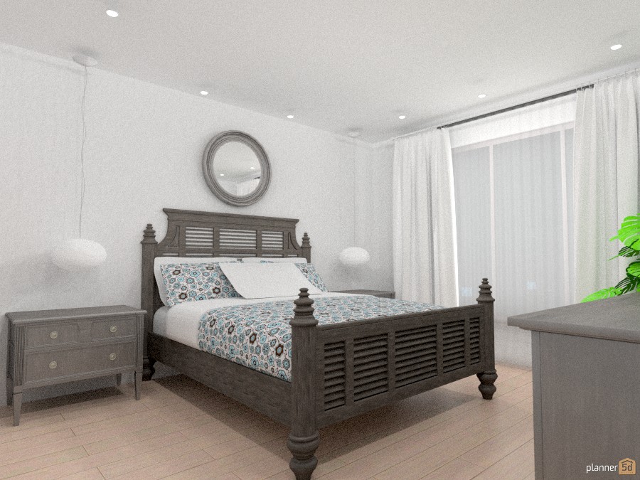 Спальня в доме в современном средиземноморском стиле. 1031321 by Ольга Строева image