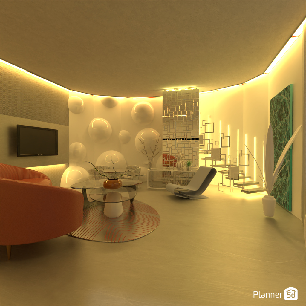 Futuristic Living Room #17049463 by Editors Choice