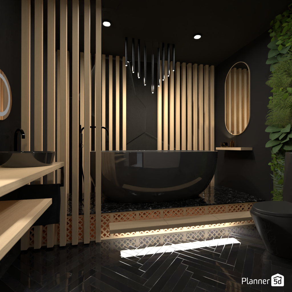 Dark Bathroom #3362720 by Editors Choice