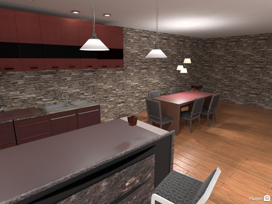 redwood kitchen #2119558 by Anom