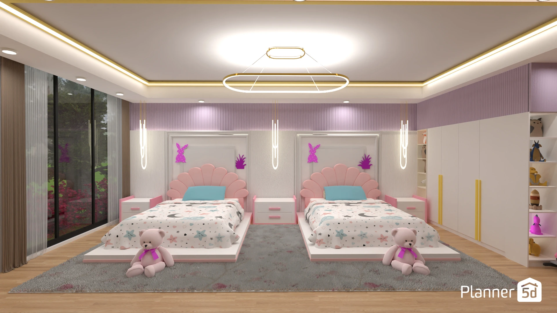 Twin bedrooms #3094404 by MariaCris
