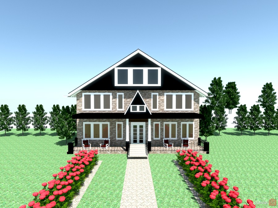 blk. wht. and gray house #875941 by Joy Suiter