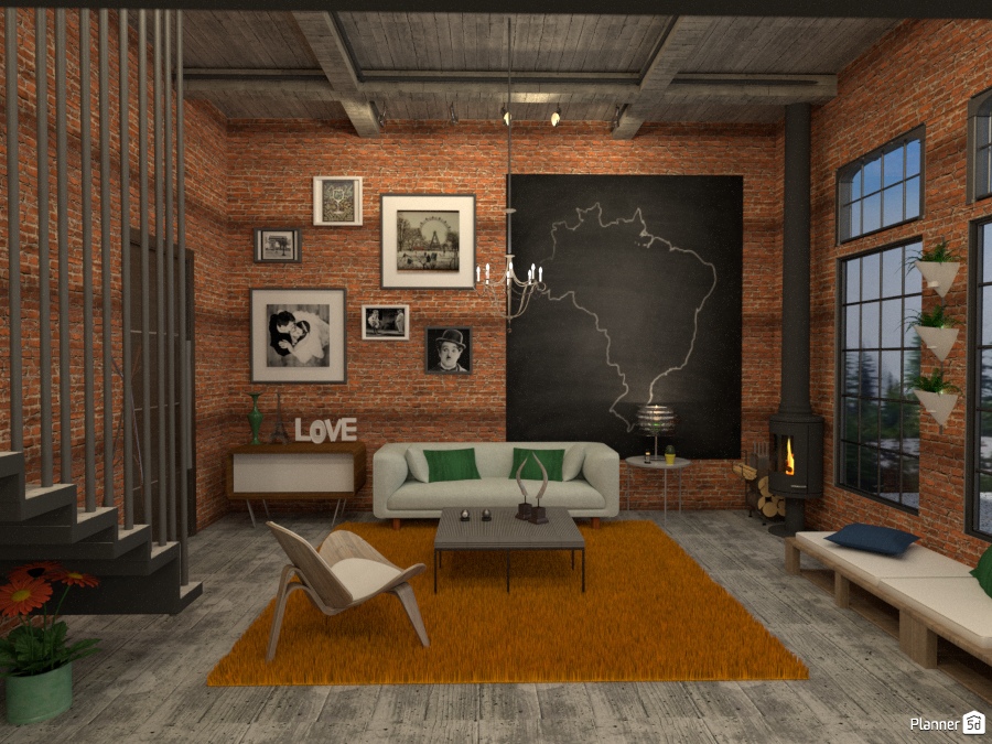 Loft industrial. #1584435 by Michelle Silva