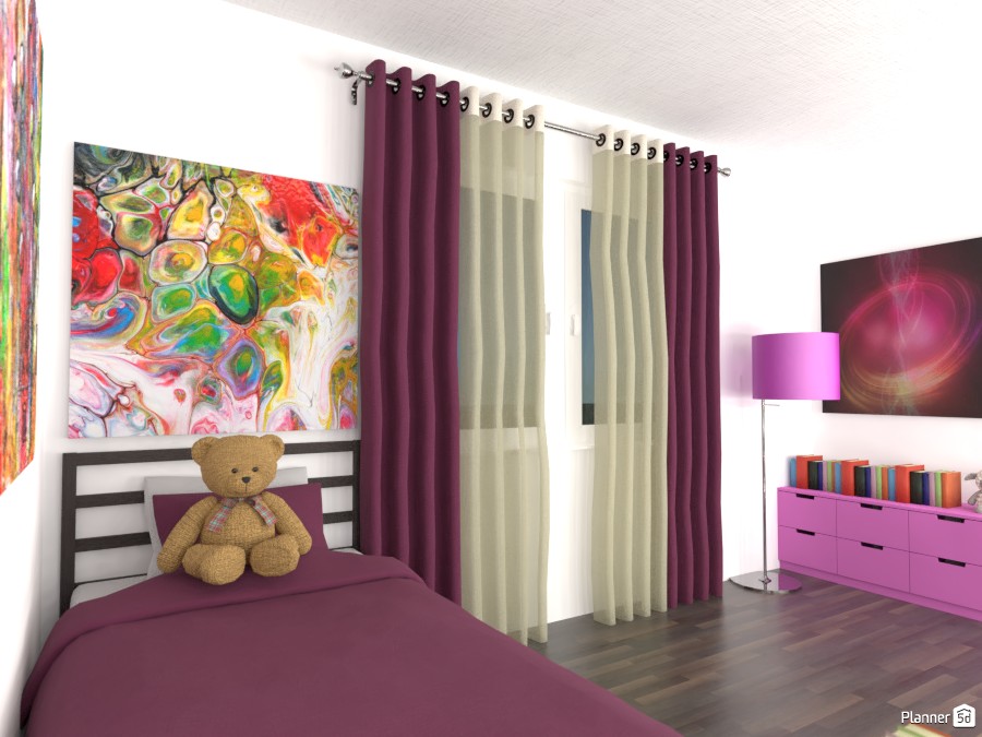 Girls bedroom contest design 3423690 by Doggy image