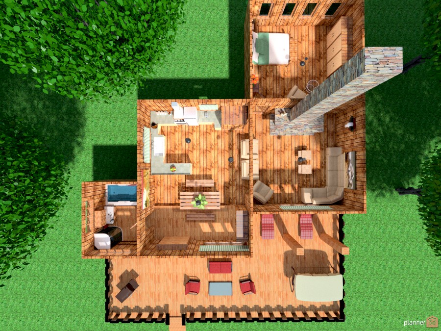 cabin at the lake floorplan #952380 by Joy Suiter