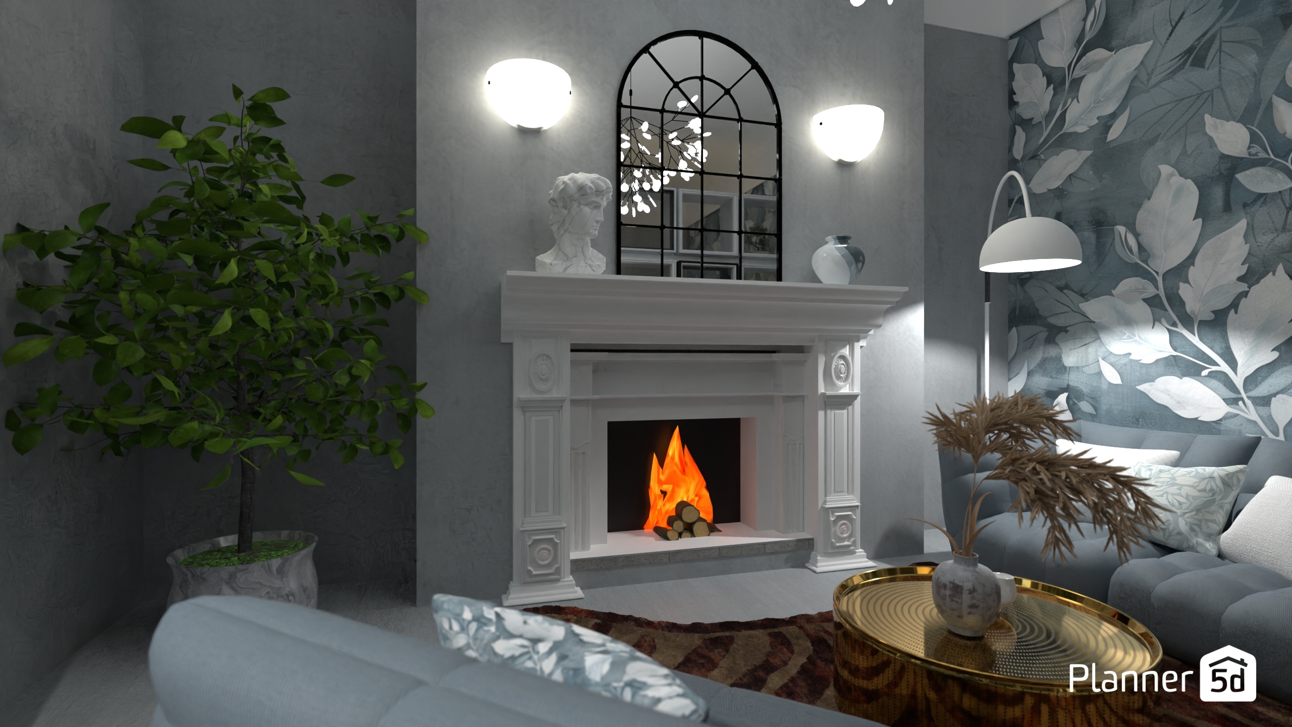 Classic room - Fireplace #22674586 by Freek