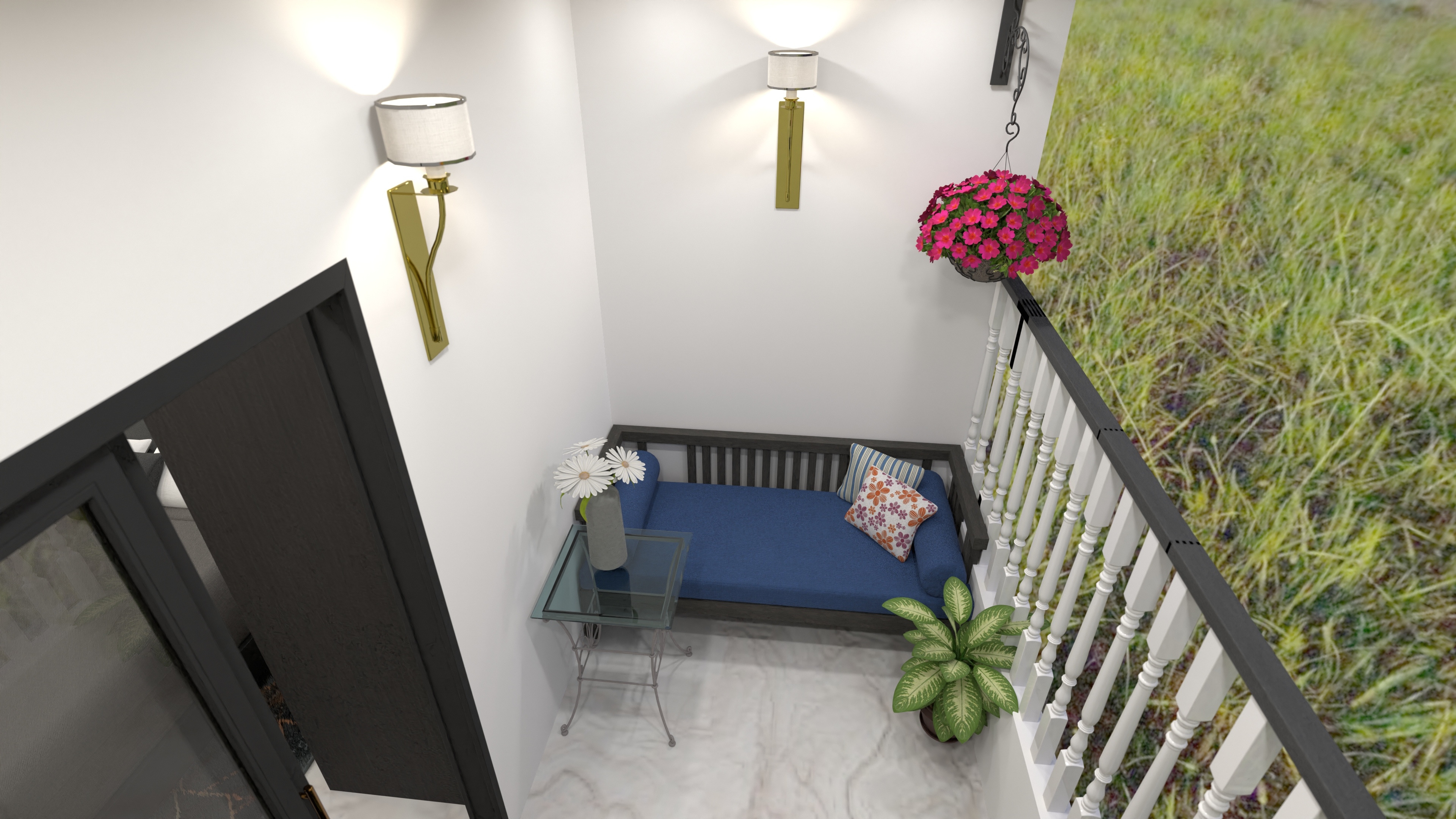 Balcony 1 view 1 #30643460 by Interiors Wala