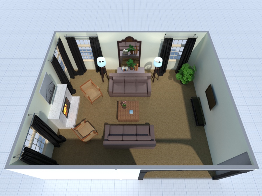 Sugar Maple Living Room #2689856 by Lori Foester