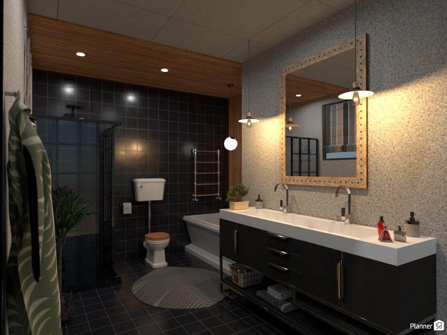 ВАННАЯ В СТИЛЕ ЛОФТ #5132686 by Olga