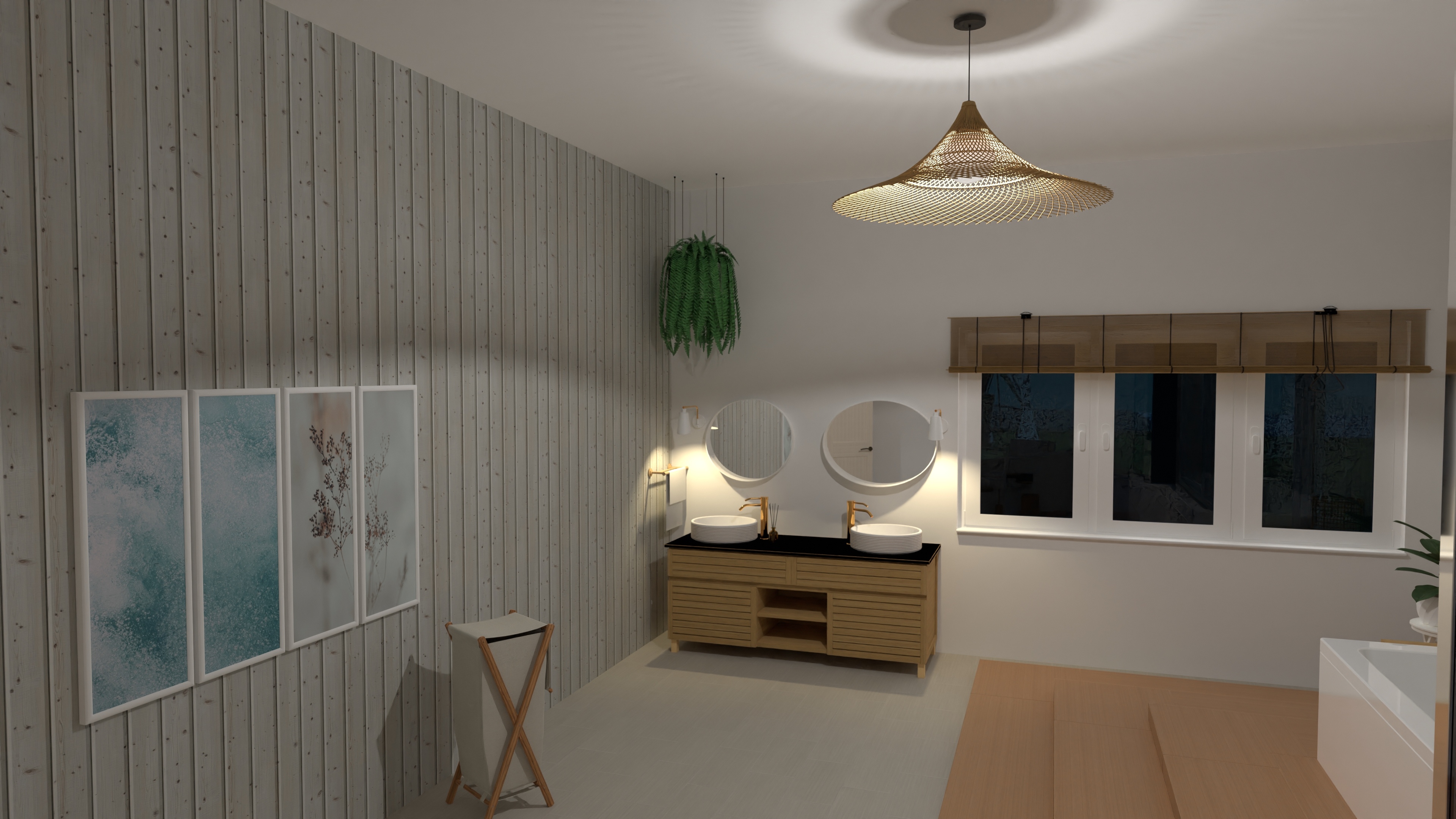 Beach house single floor #25146708 by Mirabelle Roessner