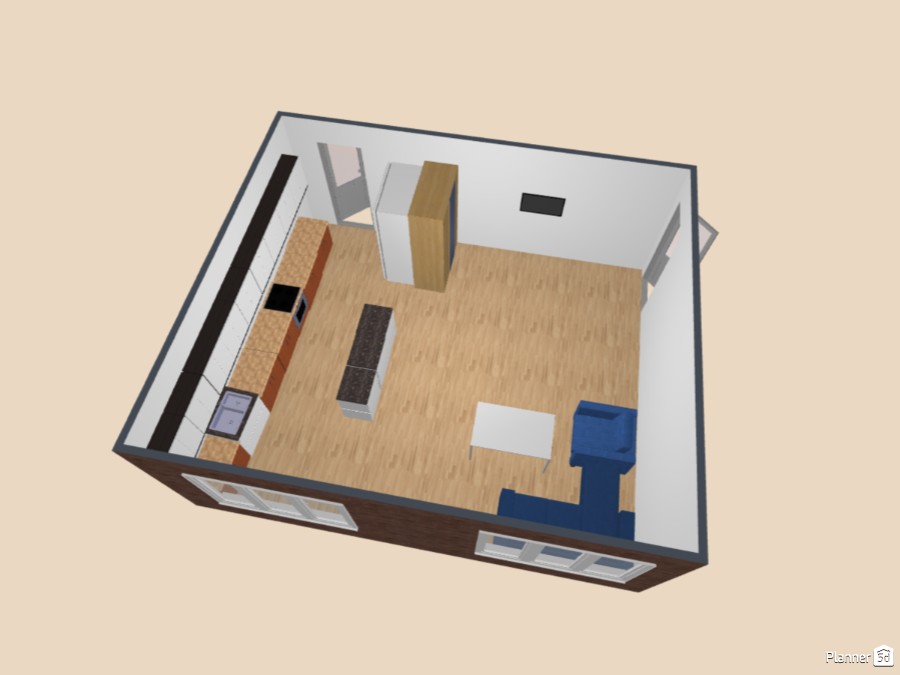 1 - Free Online Design | 3D Kitchen Floor Plans by Planner 5D