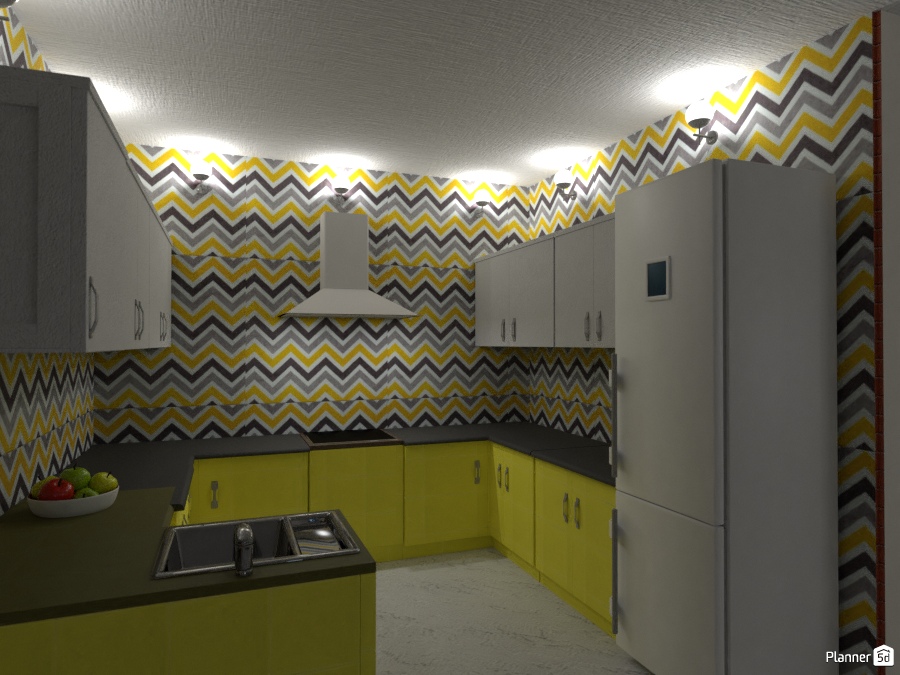 Bright yellow kitchen 2090629 by Born to be Wild image