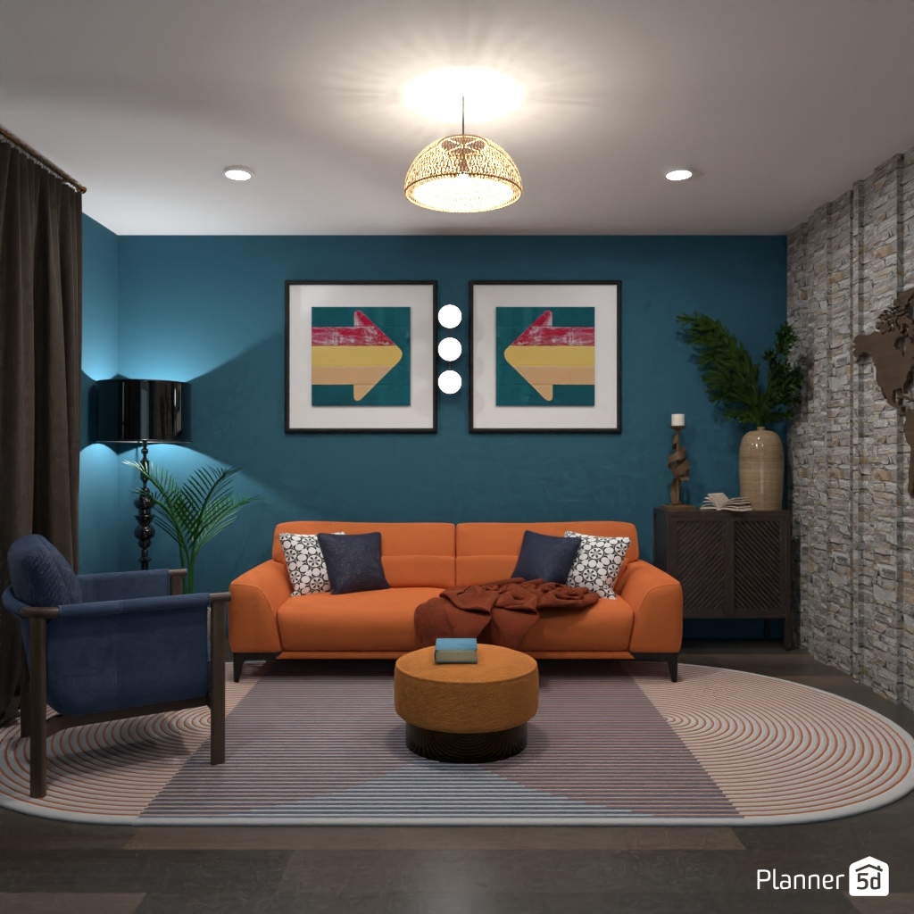 Orange sofa #24649516 by Editors Choice