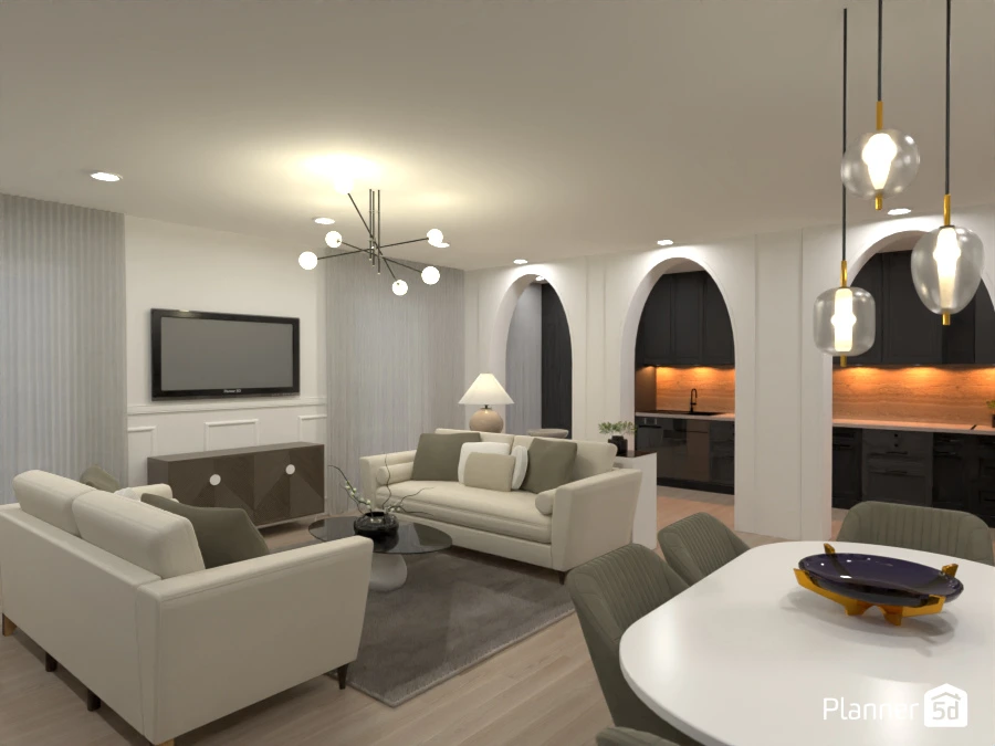 MODERN LIVING ROOM #125259 от Maison Maeck