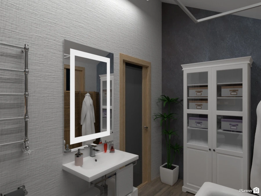 Дизайн санузла - Free Online Design | 3D Floor Plans by Planner 5D