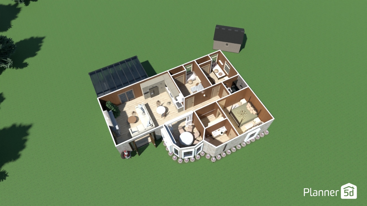 3/2 cabin house #31377516 by nathan cerulli