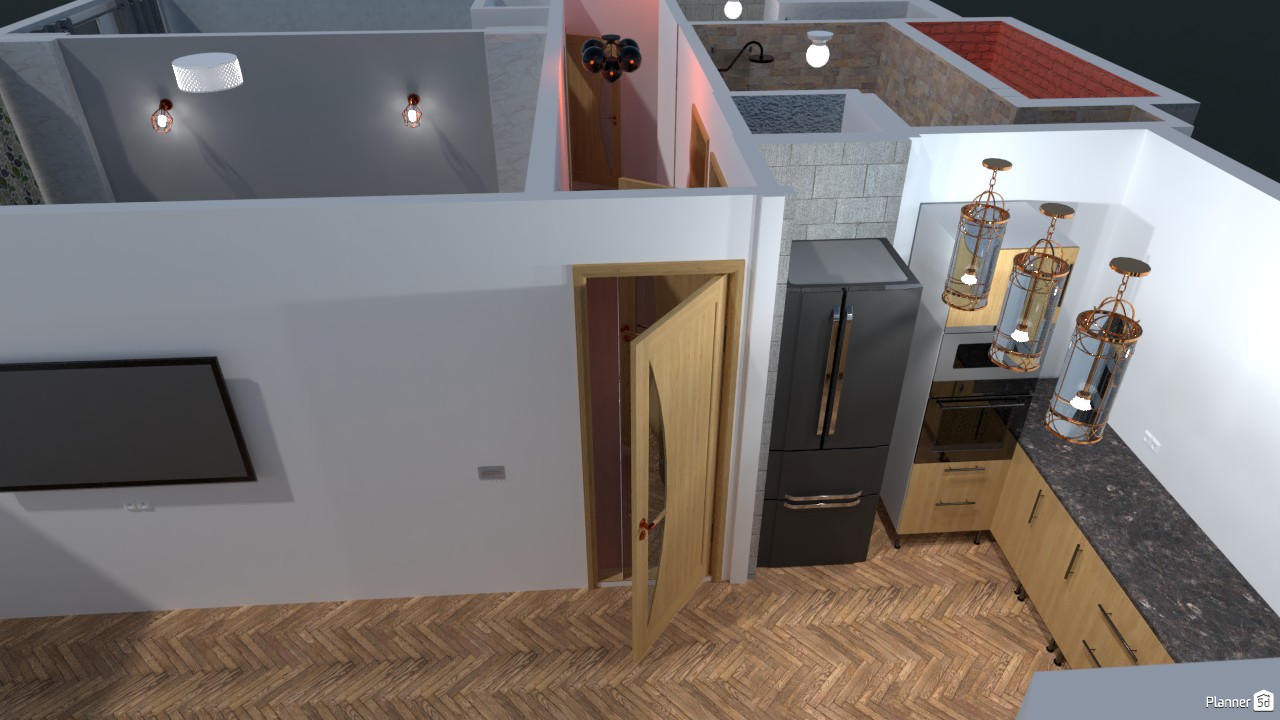 77 High Point - Kitchen and Living Area Doorway #4441904 by Stephen Ebanks