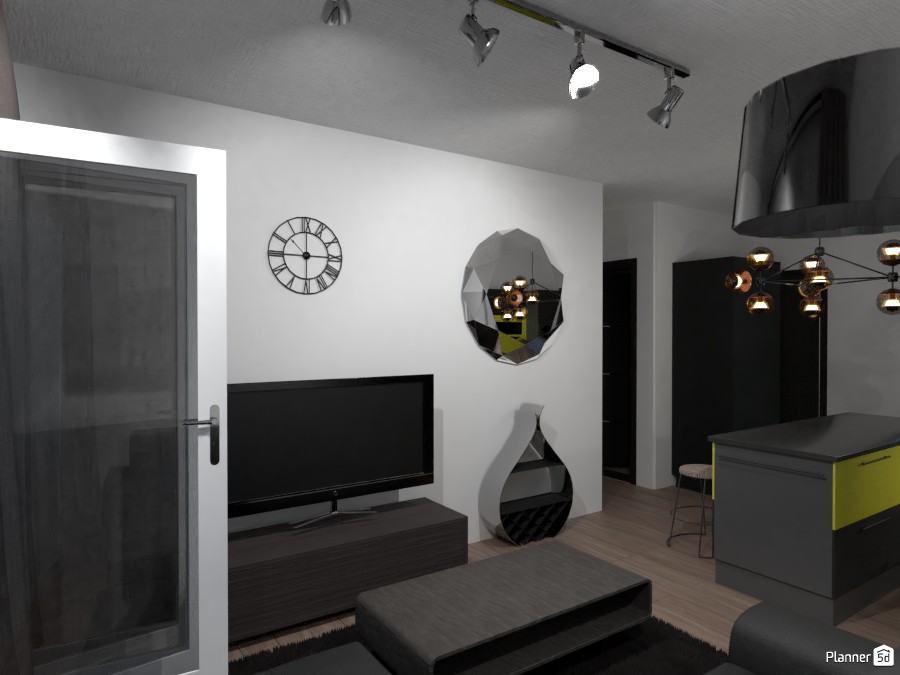 One Bedroom Modern Living Room Apartment #3039100 by Kimani